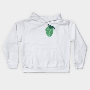 Leafy heart Kids Hoodie